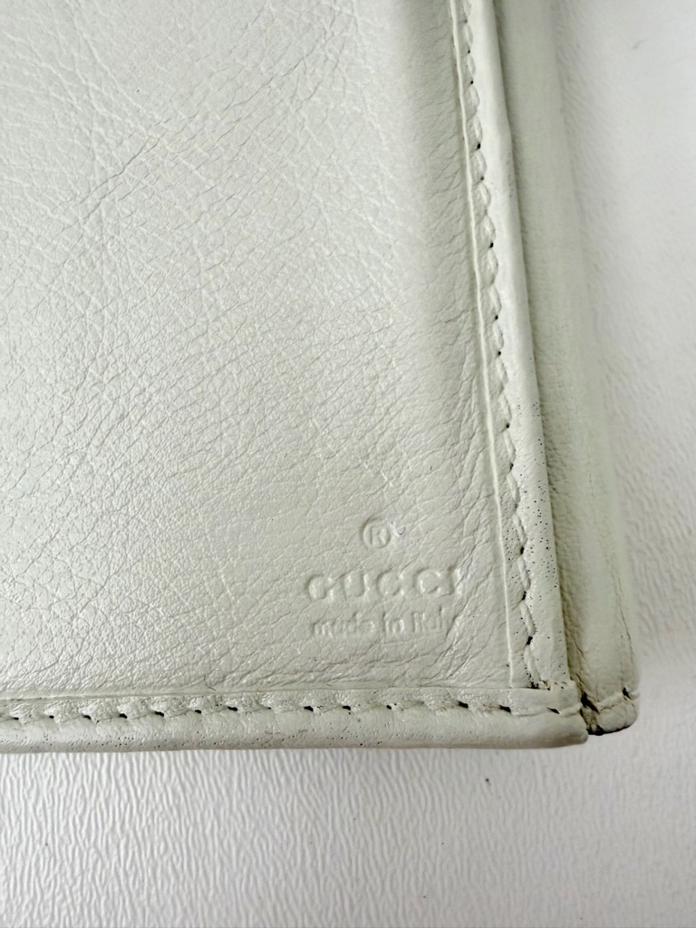 GUCCI | GG Canvas Heart Flap Wallet Beige White Monogram Logo Y2K - Picture 14 of 15